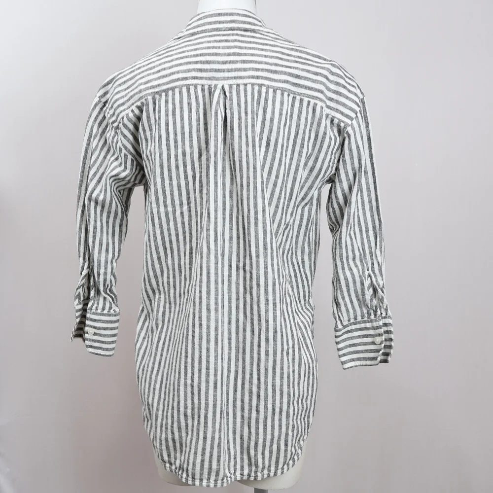 Maeve Anthropology Striped Button Down Shirt - Picture 2 of 10